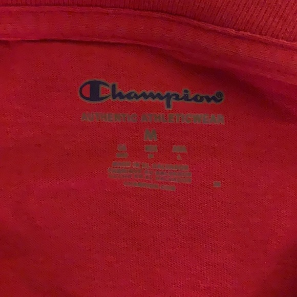 Red long sleeve champion shirt, size small. - Picture 3 of 3